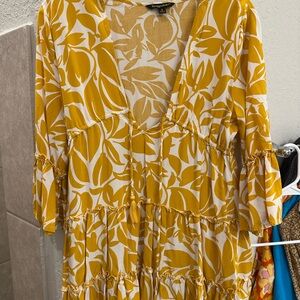 Yellow Floral Dress